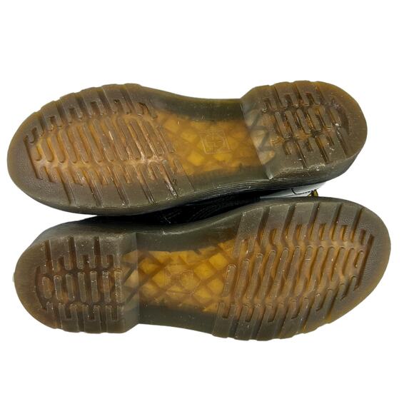 Dr. Martens 1460 Black Patent Leather Combat Boots Girls 3 Lace Up Combat - Picture 10 of 12